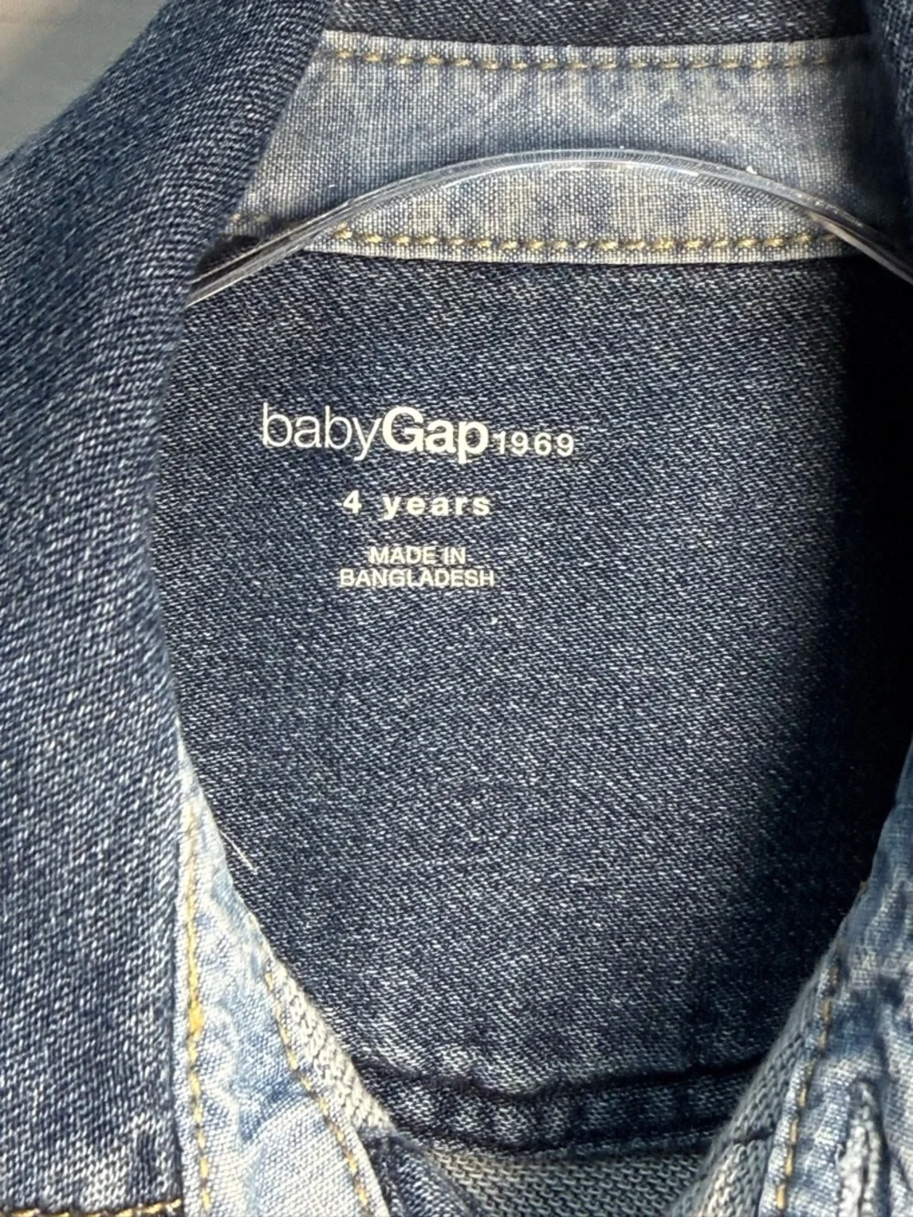babyGap Kids Denim Button-Up Shirt in Faded Blue Size 4